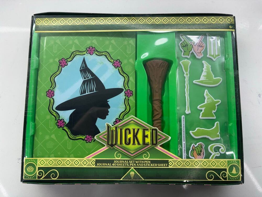 Wicked Elphaba Journal Box Set With Broom Pen